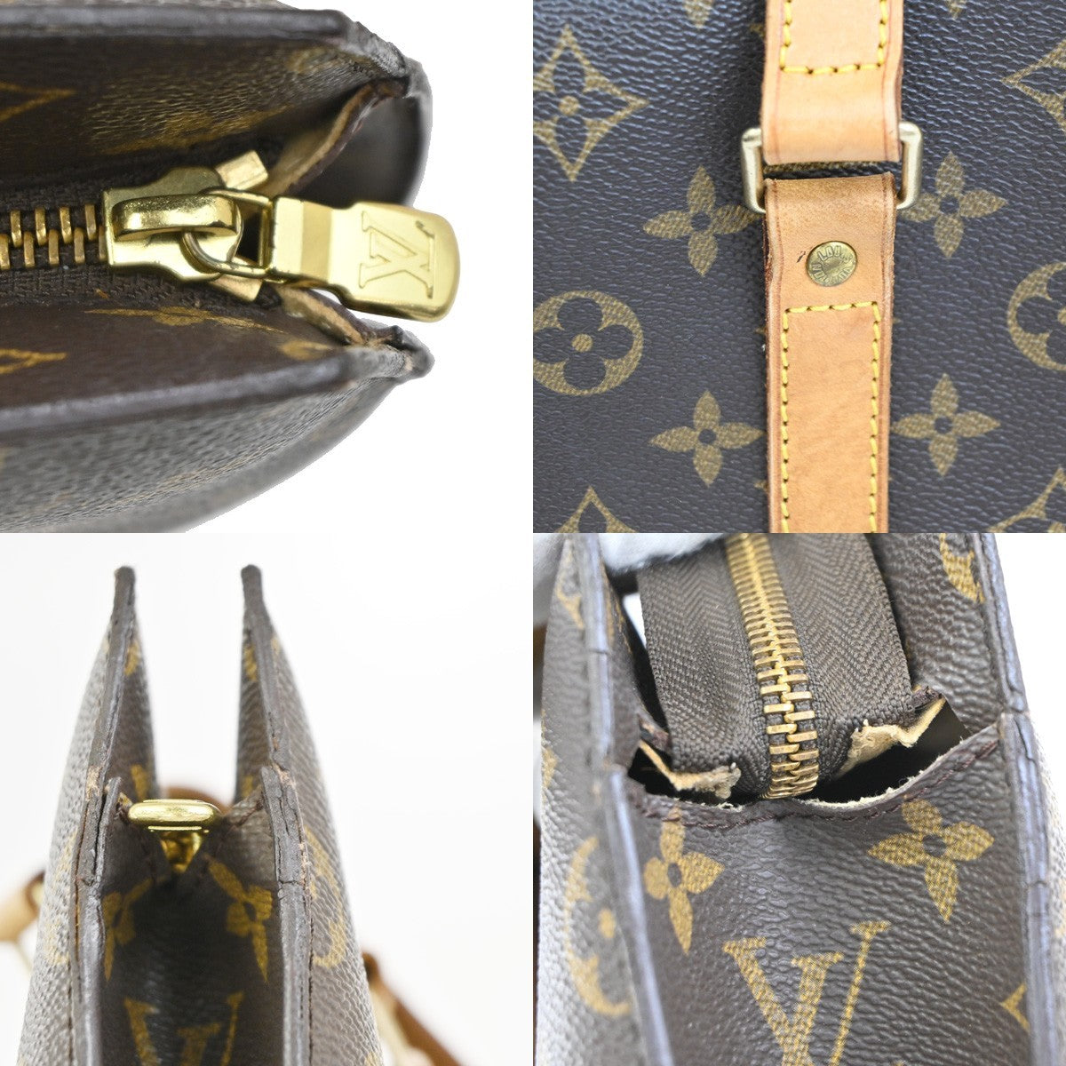 Louis Vuitton Babylone Handbag Monogram Canvas, BROWN, CANVAS, Shoulder bag