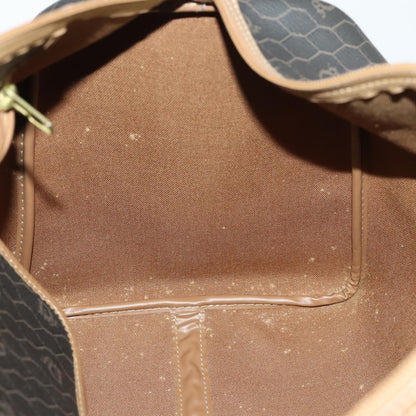 Christian Dior Vintage Honeycomb Boston bag Canvas and Leather, BLACK, CANVAS, Travel bag