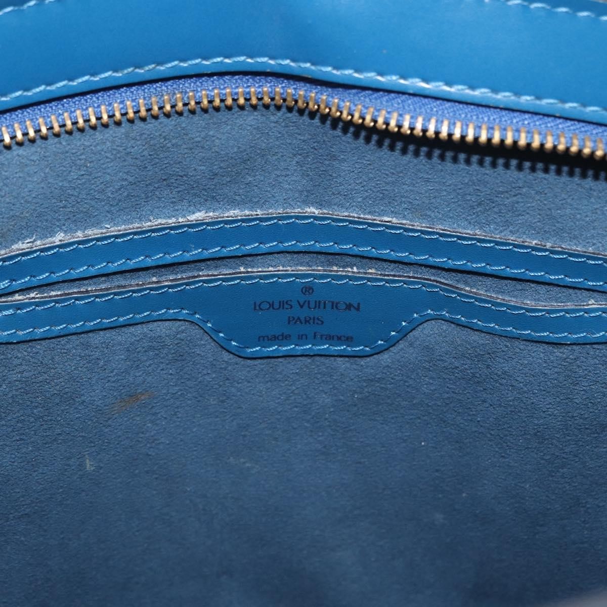 Louis Vuitton Saint Jacques Handbag Epi Leather, BLUE, LEATHER, Shoulder bag