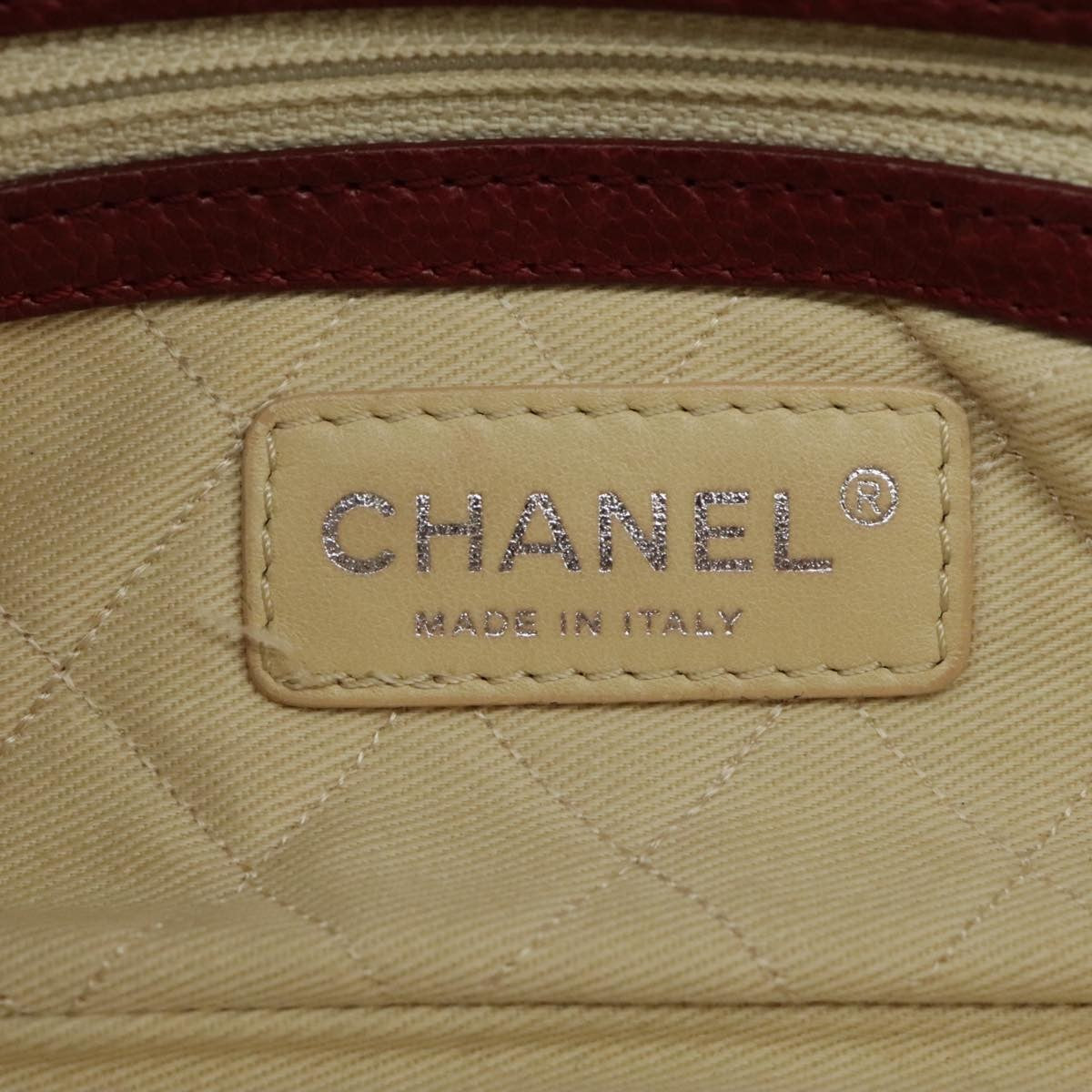 Chanel Lax Accordion Camera Bag Leather, RED, LEATHER, Shoulder bag