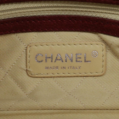 Chanel Lax Accordion Camera Bag Leather, RED, LEATHER, Shoulder bag