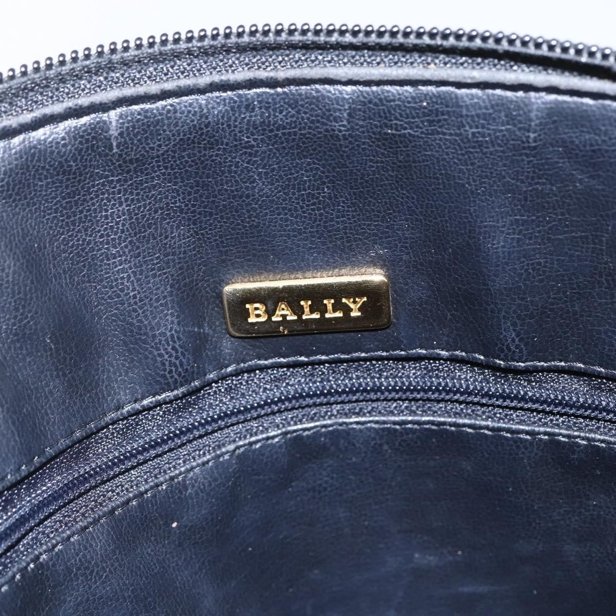 Bally Vintage Chain Shoulder Bag Quilted Leather, BLACK, LEATHER, Shoulder bag