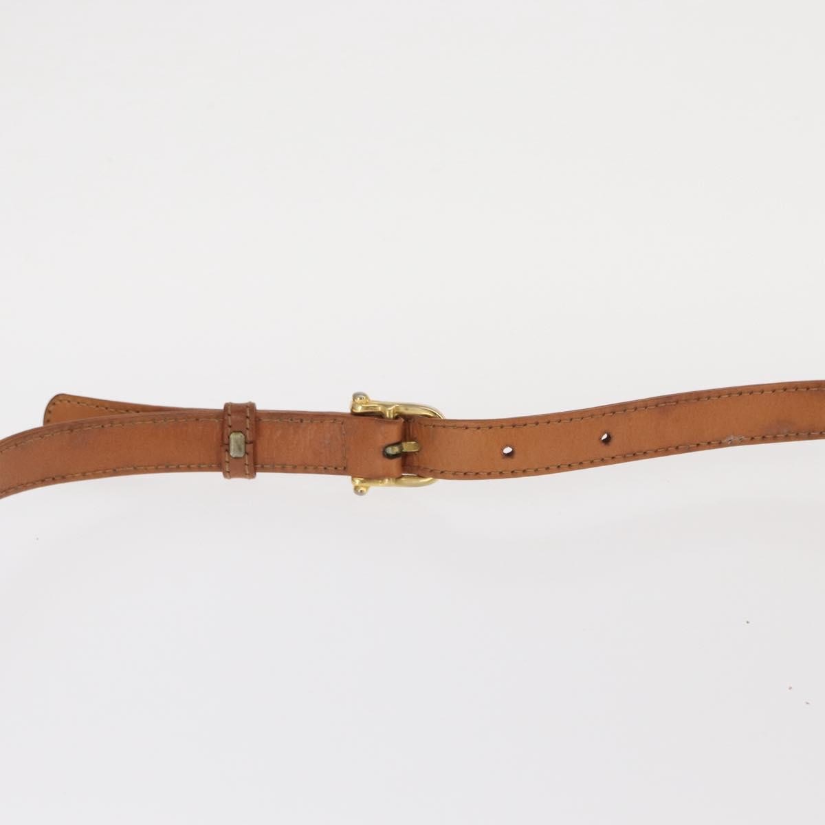 Celine Vintage Macadam Shoulder Bag Canvas and Leather, BROWN, CANVAS, Shoulder bag
