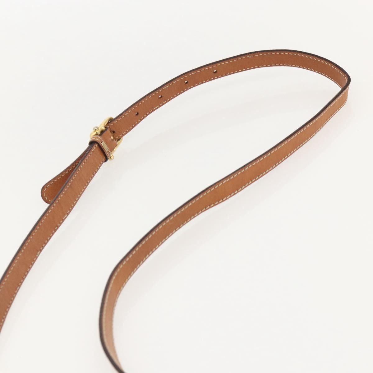Celine Vintage Macadam Shoulder Bag Canvas and Leather, Brown, PVC, Shoulder Bag