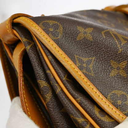 Louis Vuitton Saumur Handbag Monogram Canvas, Brown, Canvas, Shoulder Bag