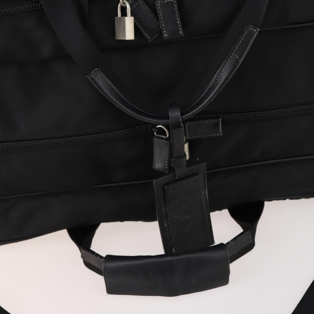 Prada Vintage Boston Bag Nylon, Black, Nylon, Travel Bag
