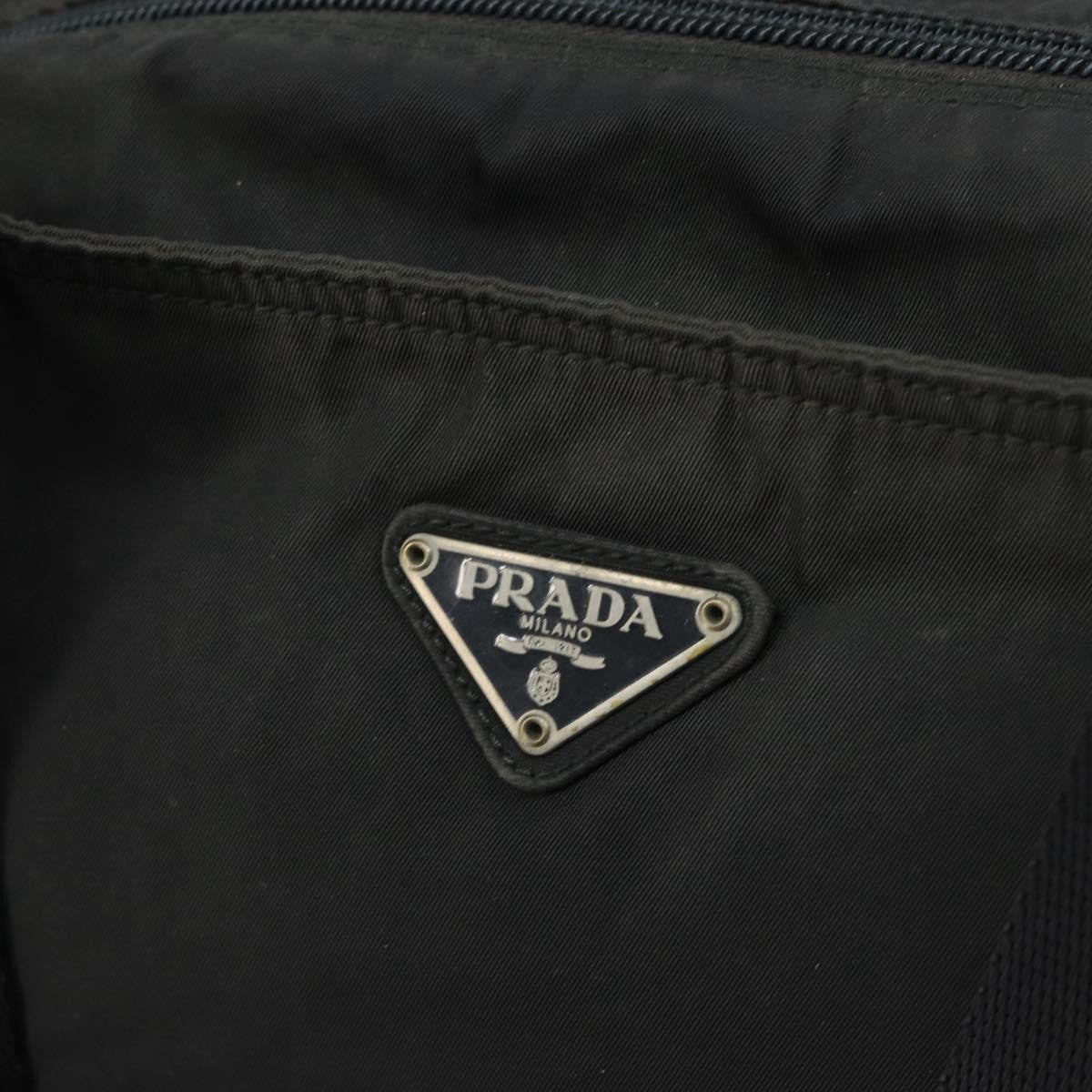 Prada Vintage Zip Tote Tessuto, BLACK, NYLON, Tote bag