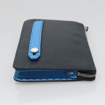 Fendi Selleria Zip Pouch Leather, Black, Leather, Clutch