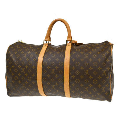 Louis Vuitton Keepall Bandouliere Bag Monogram Canvas, Brown, Canvas, Travel Bag