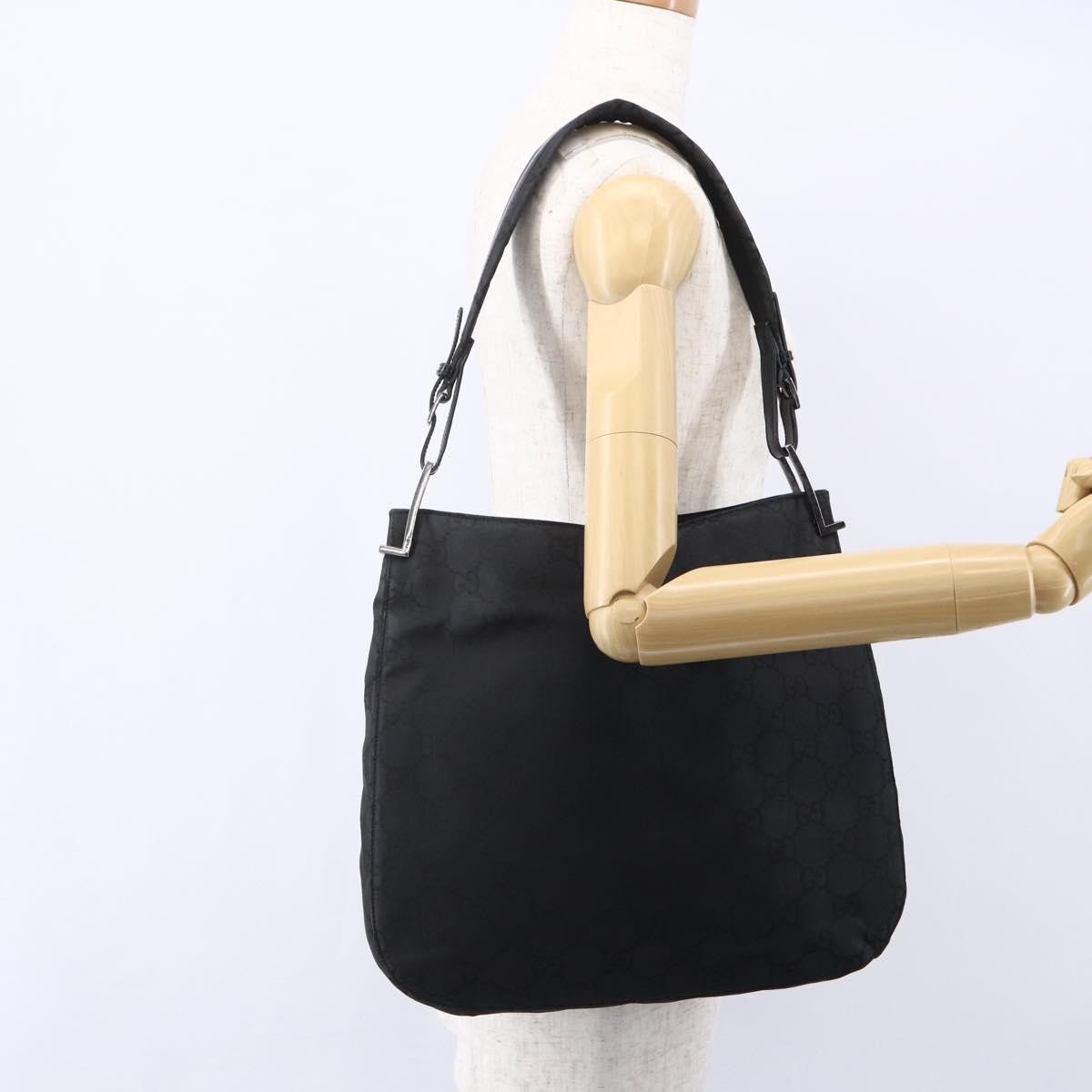 Gucci GG Canvas Bag Canvas, BLACK, CANVAS, Shoulder bag