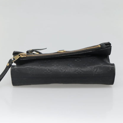 Louis Vuitton Petillante Clutch Monogram Empreinte Leather, BLACK, LEATHER, Clutche & pouche