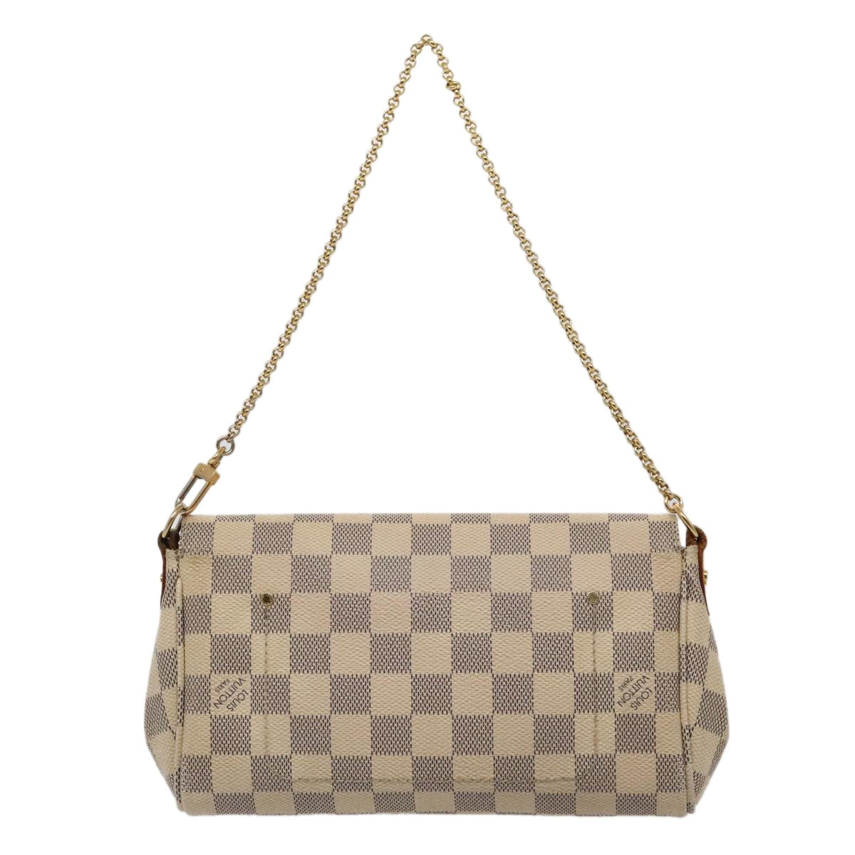 Louis Vuitton Favorite Handbag Damier, WHITE, CANVAS, Handbag