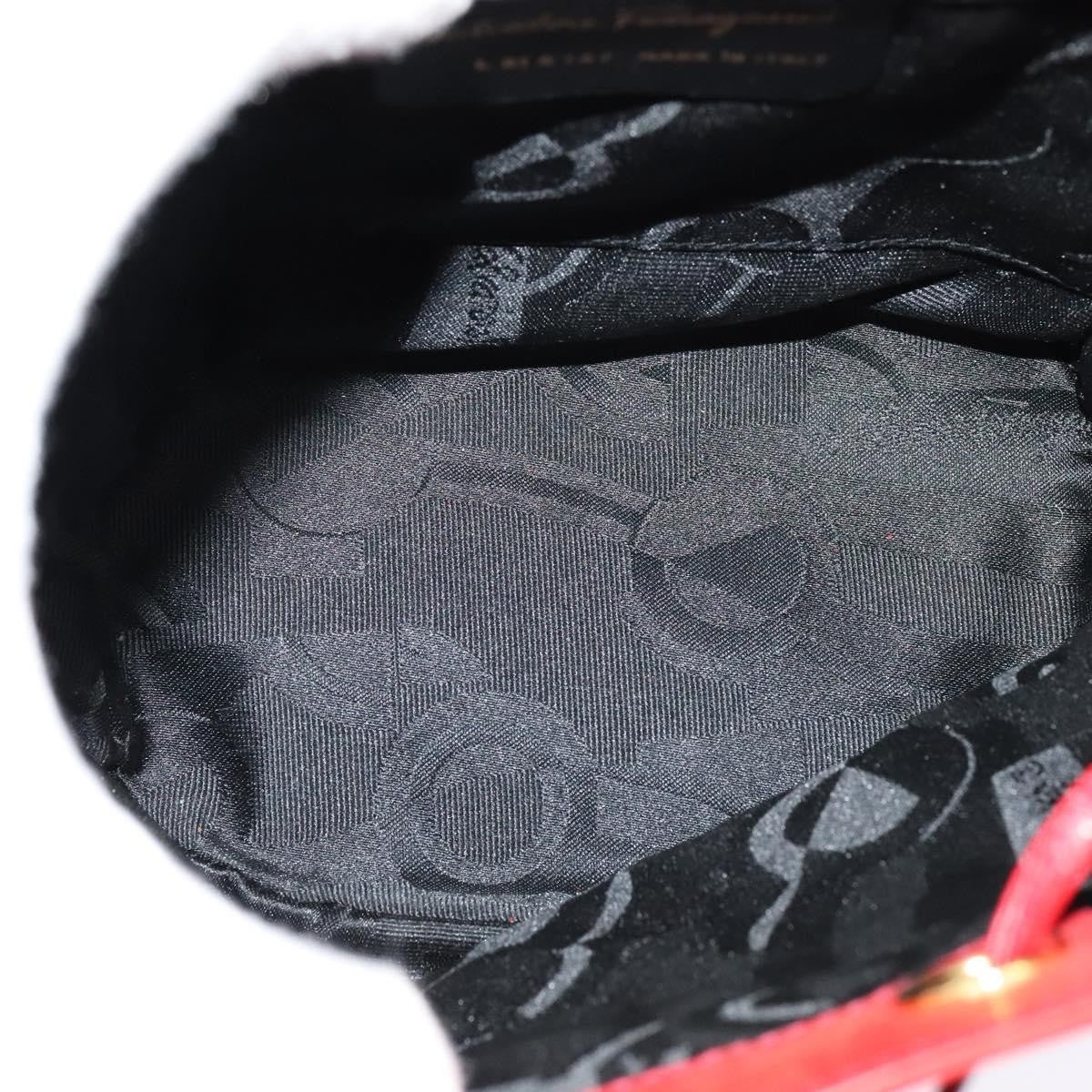 Salvatore Ferragamo Gancini Backpack Suede, RED, SUEDE, Backpack