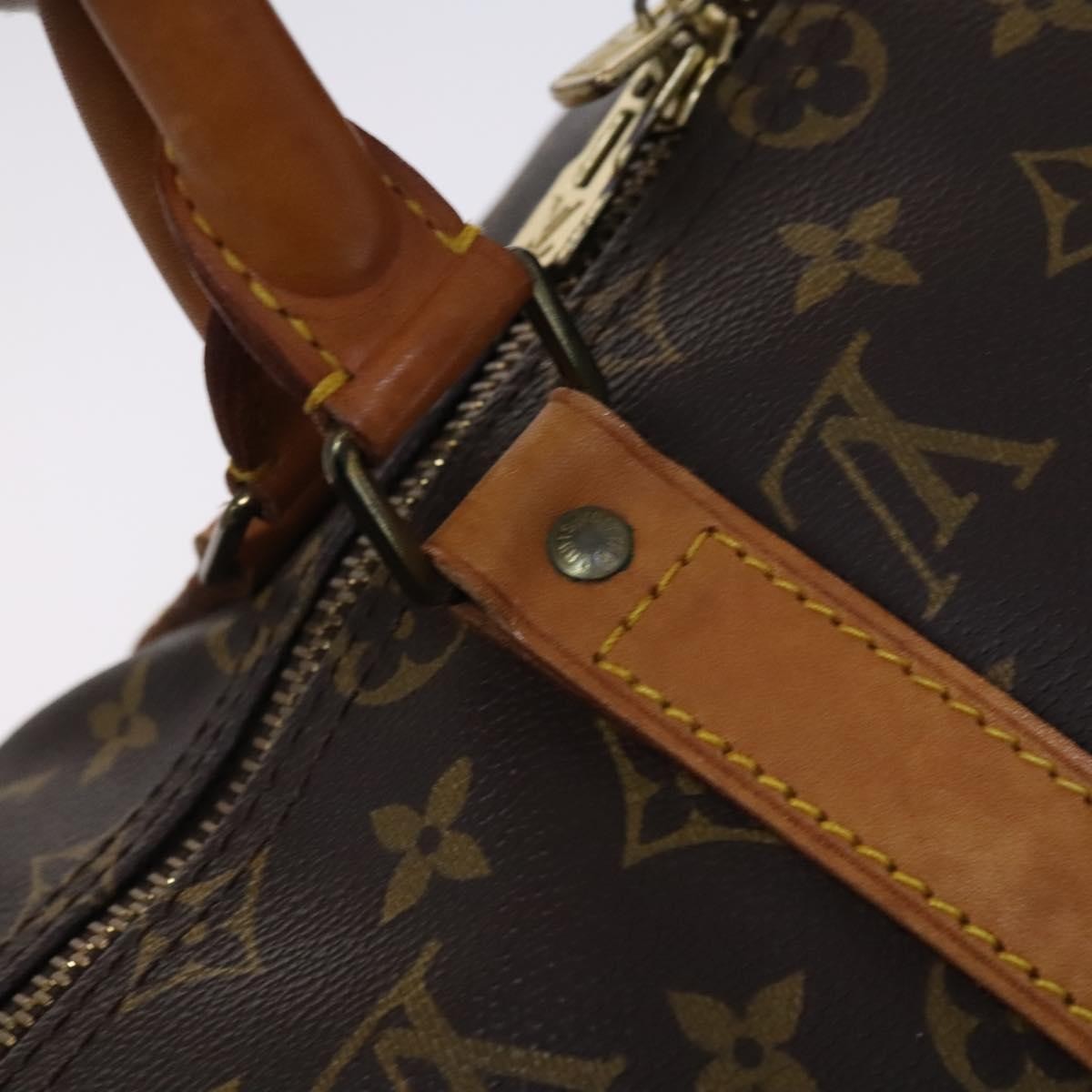 Louis Vuitton Keepall Bag Monogram Canvas, BROWN, CANVAS, Travel bag