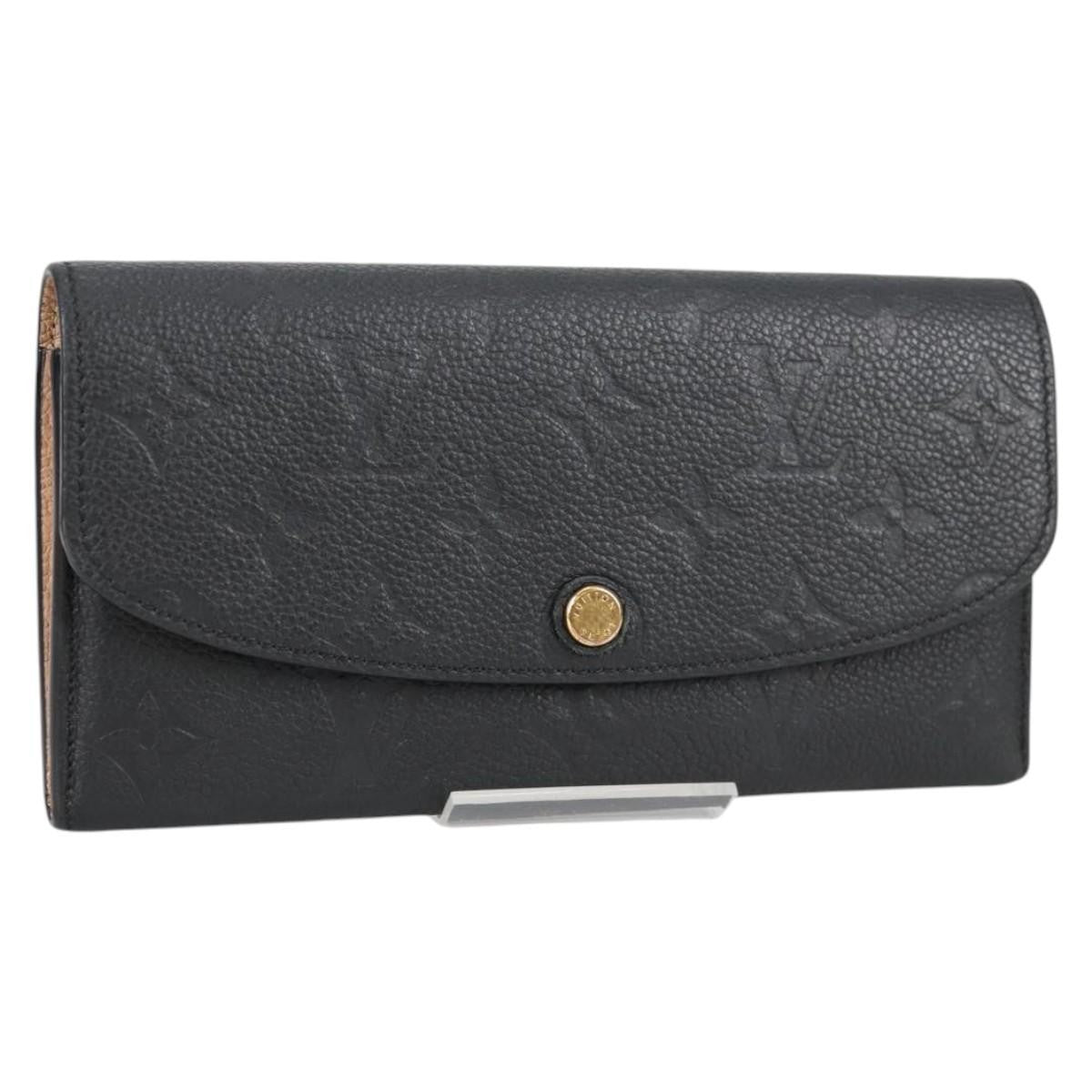 Louis Vuitton Portefeuille Sarah Wallet Monogram Empreinte, BLACK, LEATHER, Wallets