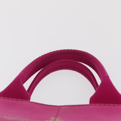 Prada Canapa Open Tote Canvas, PINK, CANVAS, Tote bag