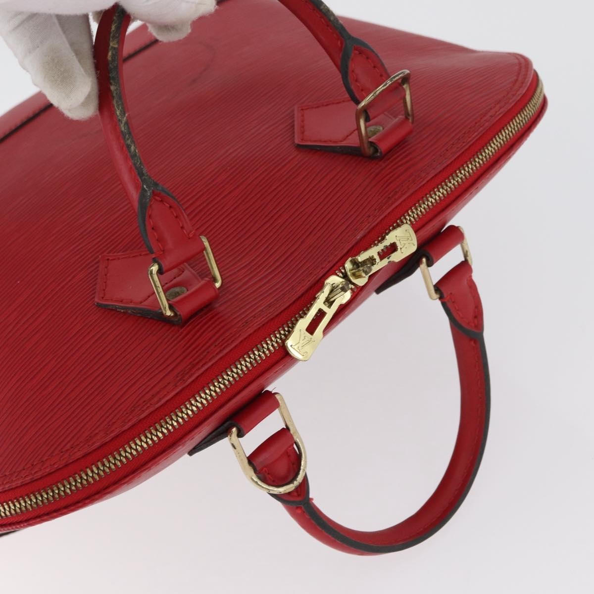 Louis Vuitton Alma Handbag Epi Leather, Red, Leather, Handbag