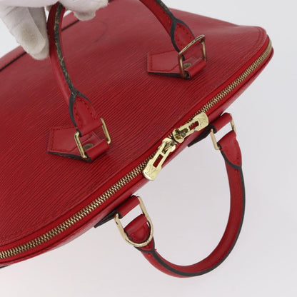 Louis Vuitton Alma Handbag Epi Leather, Red, Leather, Handbag
