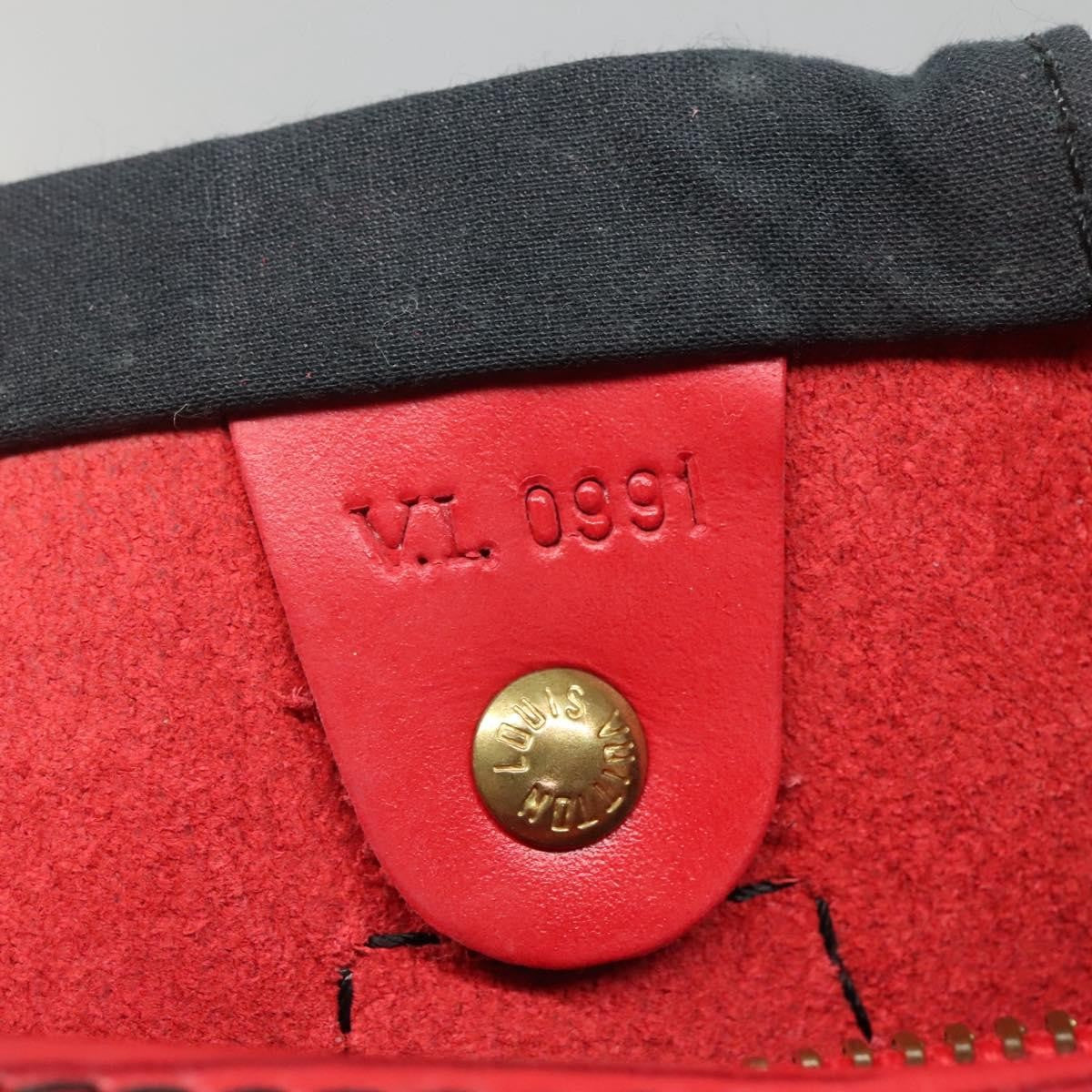 Louis Vuitton Speedy Handbag Epi Leather, RED, LEATHER, Handbag