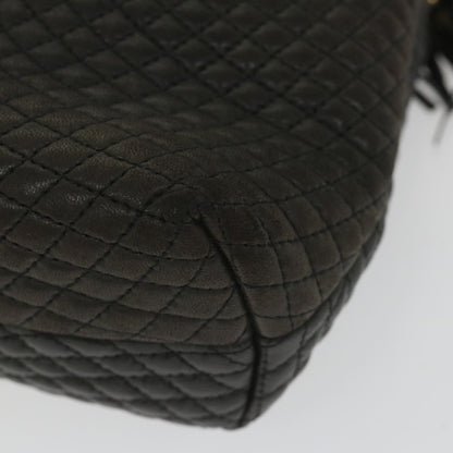 Bally Vintage Shoulder Bag Quilted leather, BLACK, LEATHER, Shoulder bag