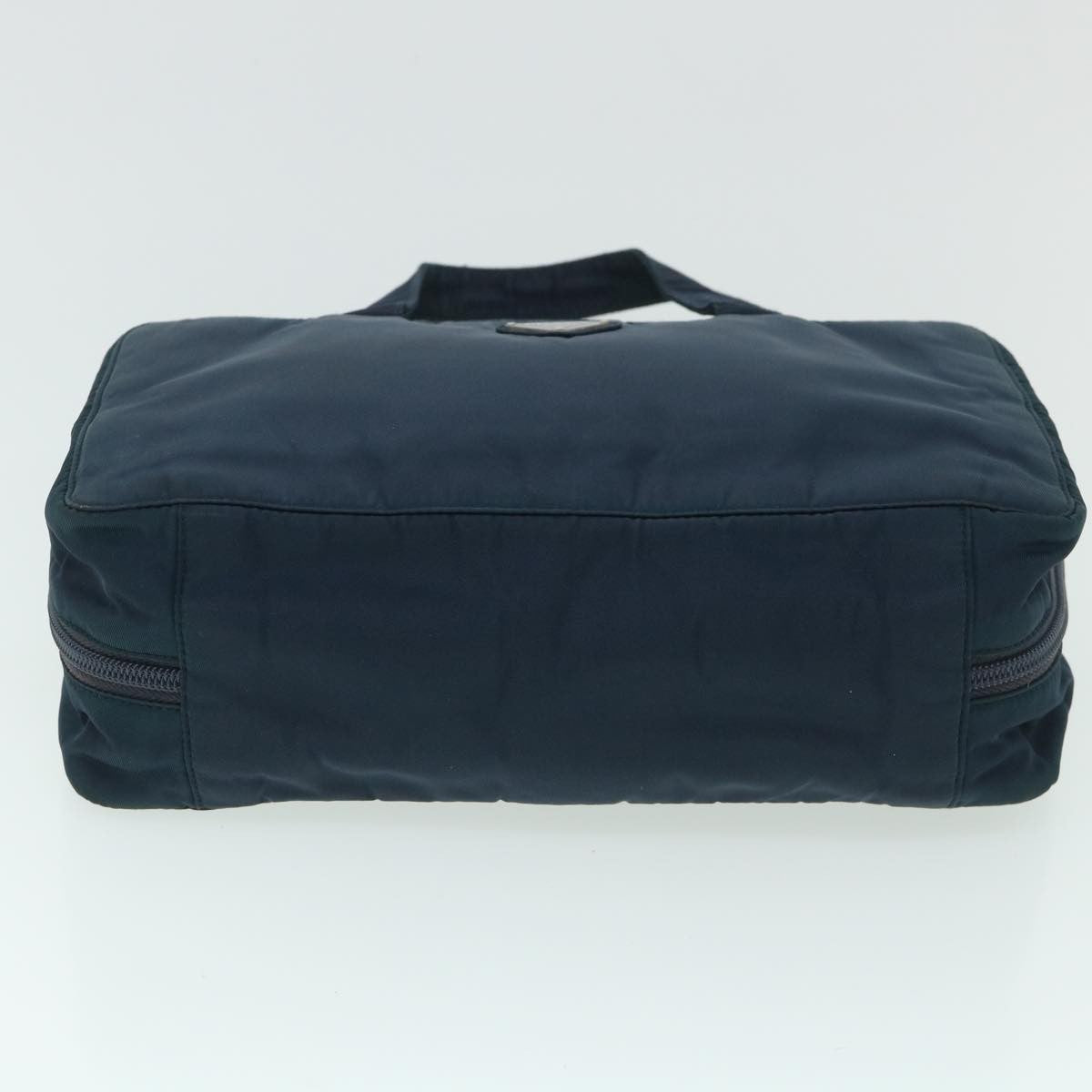 Prada Double Zip Wristlet Pouch Tessuto, NAVY, NYLON, Clutche & pouche