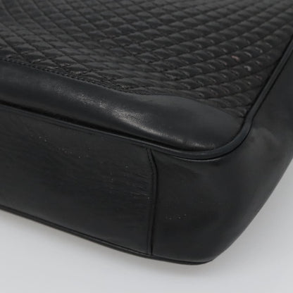 Bally Vintage Handbag Quilted Leather, Black, Leather, Handbag