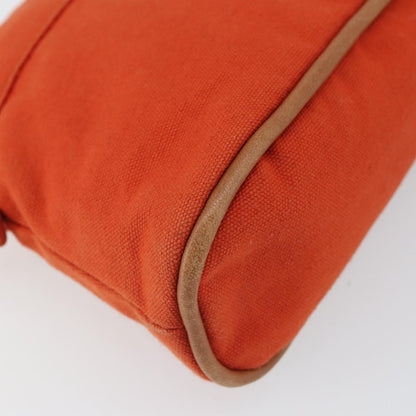 Hermes Bolide Travel Pouch Canvas, ORANGE, CANVAS, Clutche & pouche