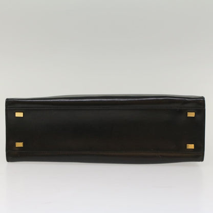Celine Handbag Leather, BLACK, LEATHER, Handbag