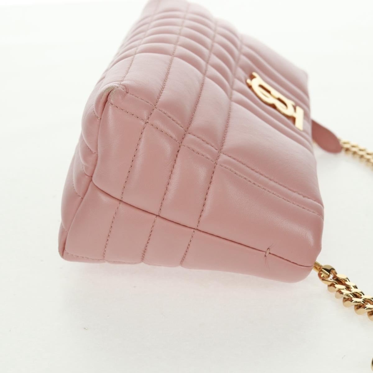 Burberry Lola Zip Shoulder Bag Quilted Leather, PINK, LEATHER, Shoulder bag