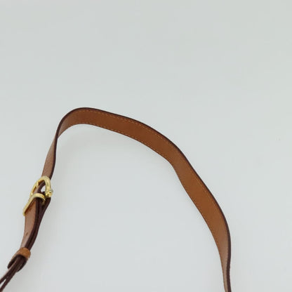 Celine Vintage Macadam Shoulder Bag Canvas and Leather, Brown, Canvas, Shoulder Bag