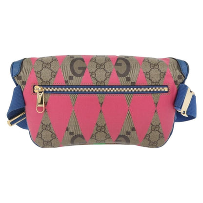 Gucci GG Supreme Belt Bag GG Coated Canvas and Leather, Multicolour, PVC, Crossbody Bag