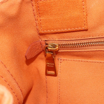 Prada Canapa Tote Canvas, ORANGE, CANVAS, Tote bag