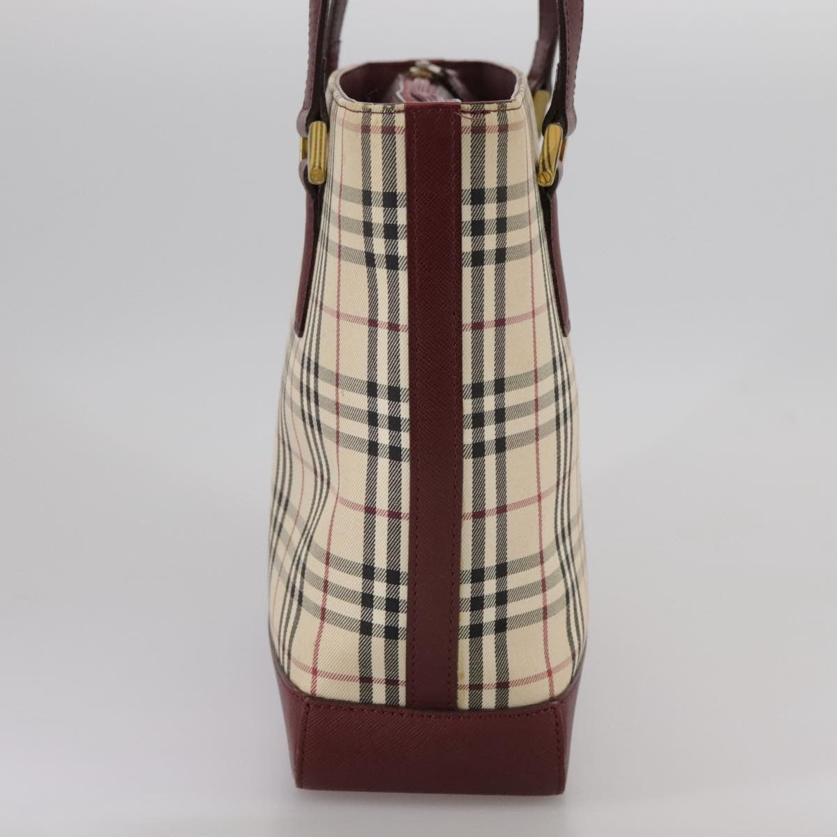 Burberry Nova Check Tote Canvas and Leather, BEIGE, CANVAS, Tote bag