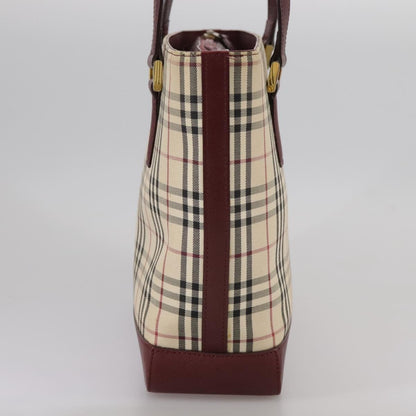Burberry Nova Check Tote Canvas and Leather, BEIGE, CANVAS, Tote bag