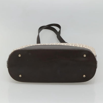 Celine Vintage Macadam Shopper Tote Leather, GOLD, CANVAS, Tote bag