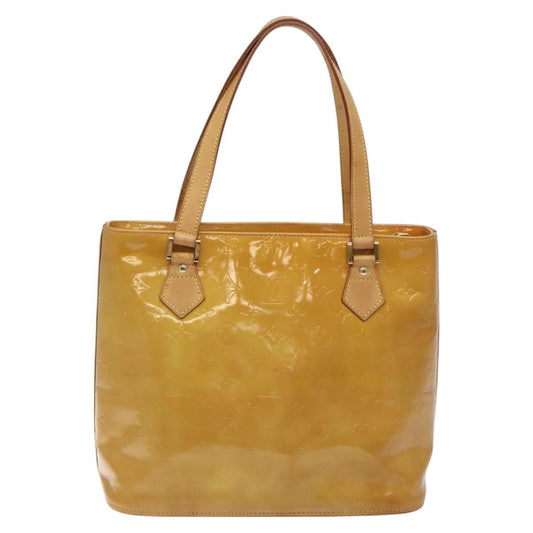 Louis Vuitton Houston Handbag Monogram Vernis, BEIGE, PATENT_LEATHER, Handbag