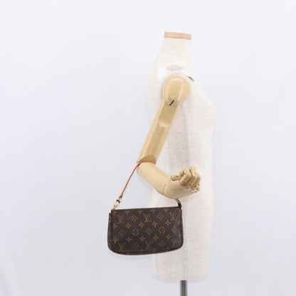 Louis Vuitton Pochette Accessoires Monogram Canvas, BROWN, CANVAS, Clutche & pouche