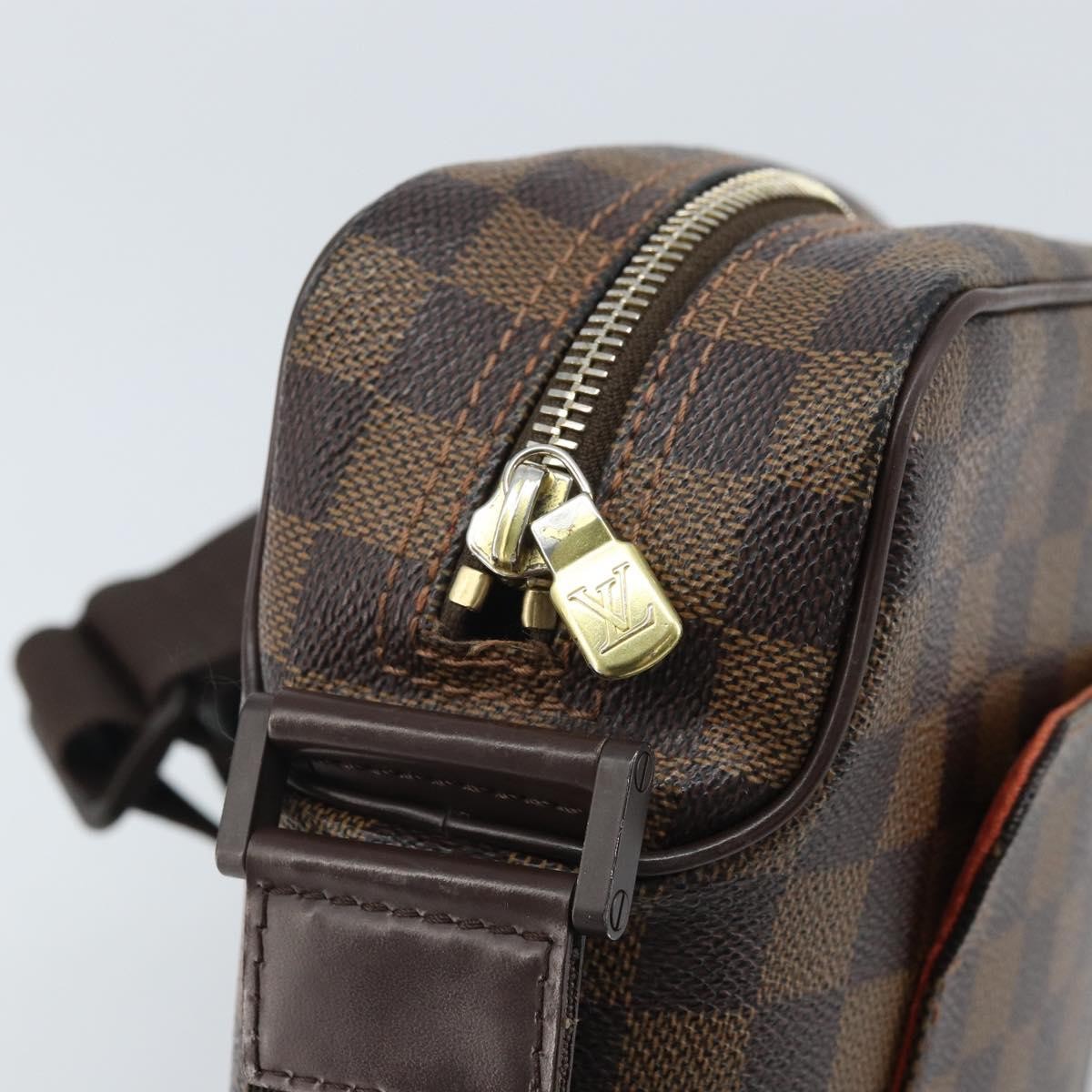 Louis Vuitton Olav Handbag Damier, BROWN, CANVAS, Shoulder bag