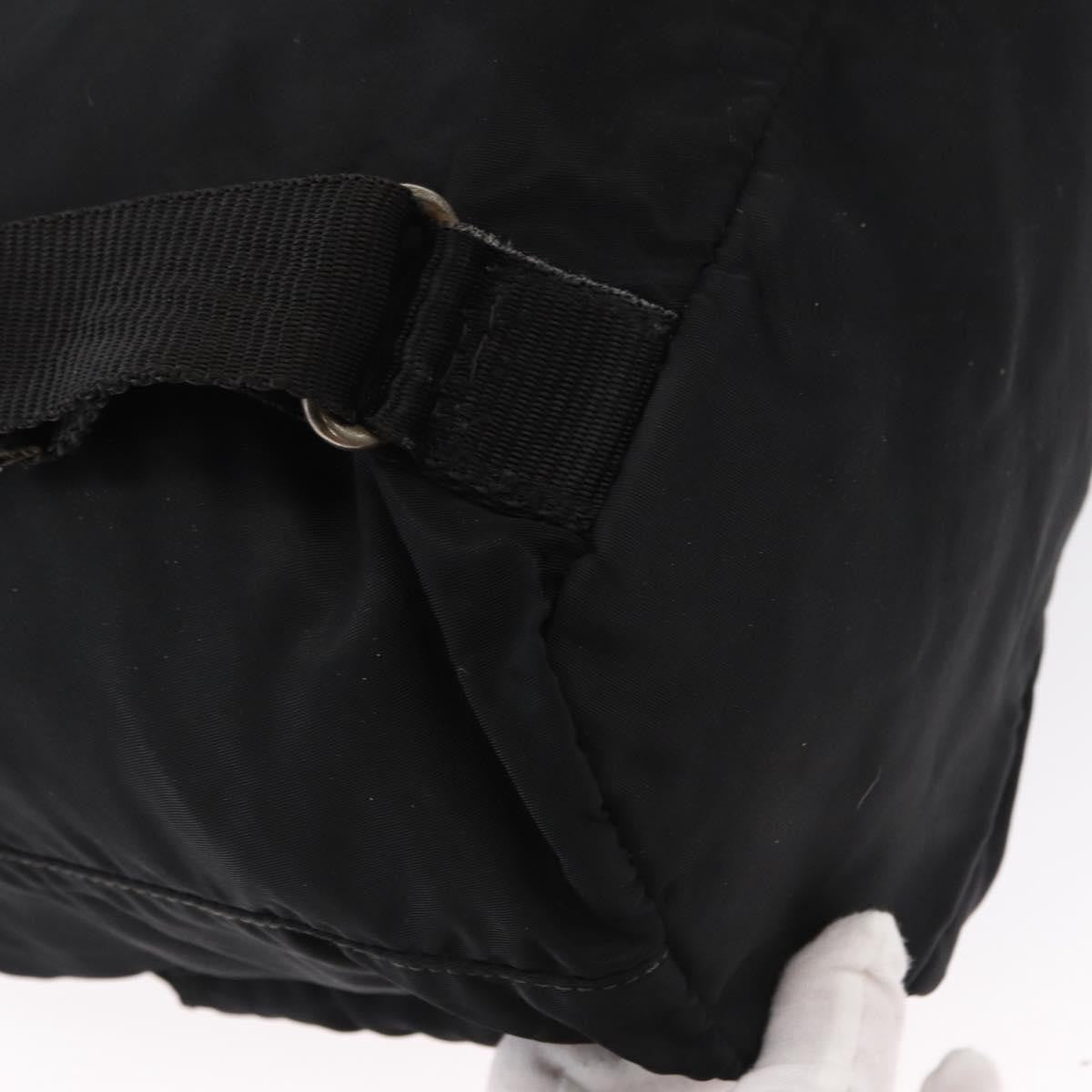 Prada Double Front Pocket Backpack Tessuto, BLACK, NYLON, Backpack