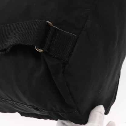 Prada Double Front Pocket Backpack Tessuto, BLACK, NYLON, Backpack