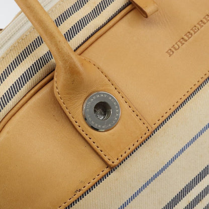 Burberry Vintage Handbag Canvas, WHITE, CANVAS, Handbag