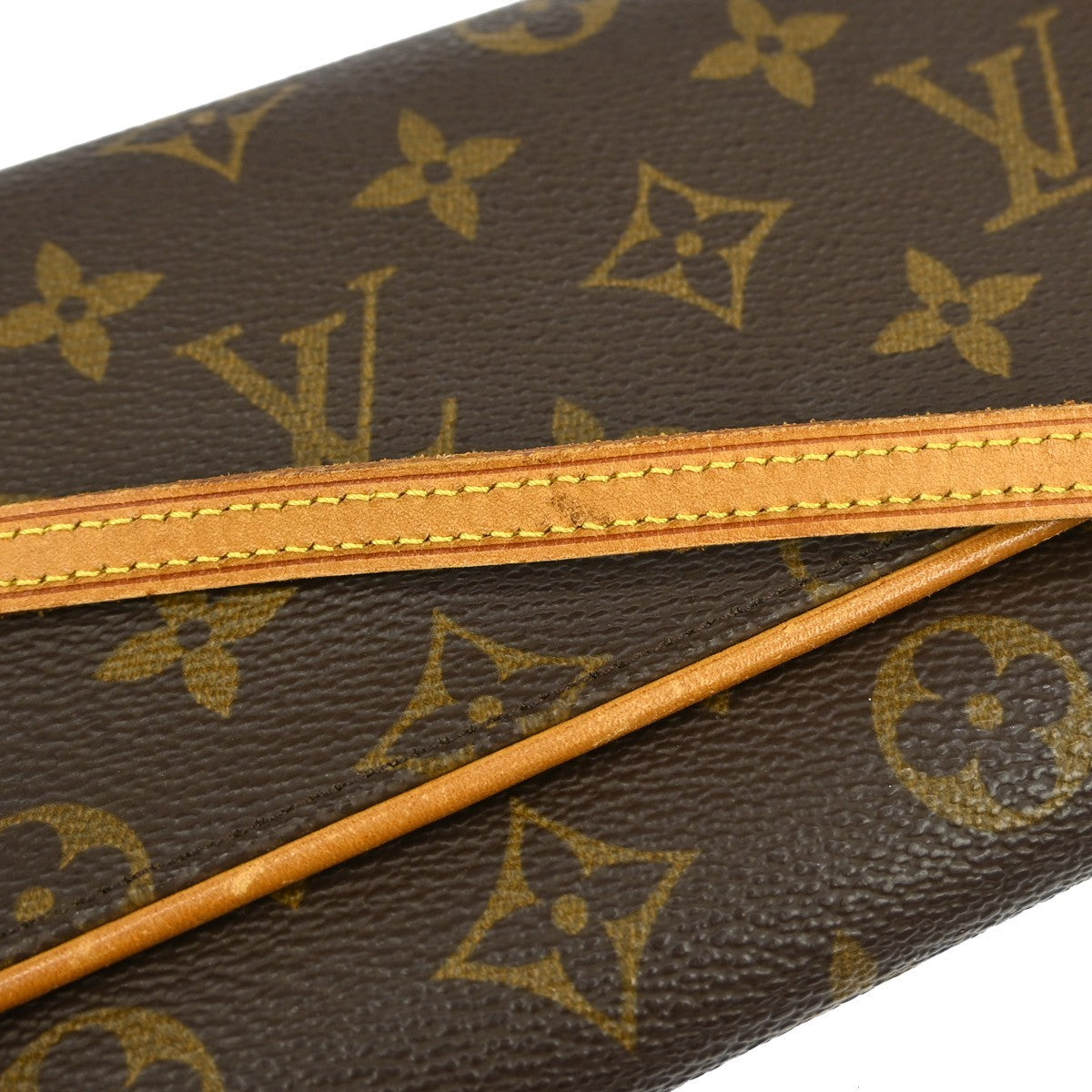Louis Vuitton Twin Handbag Monogram Canvas, BROWN, CANVAS, Clutche & pouche
