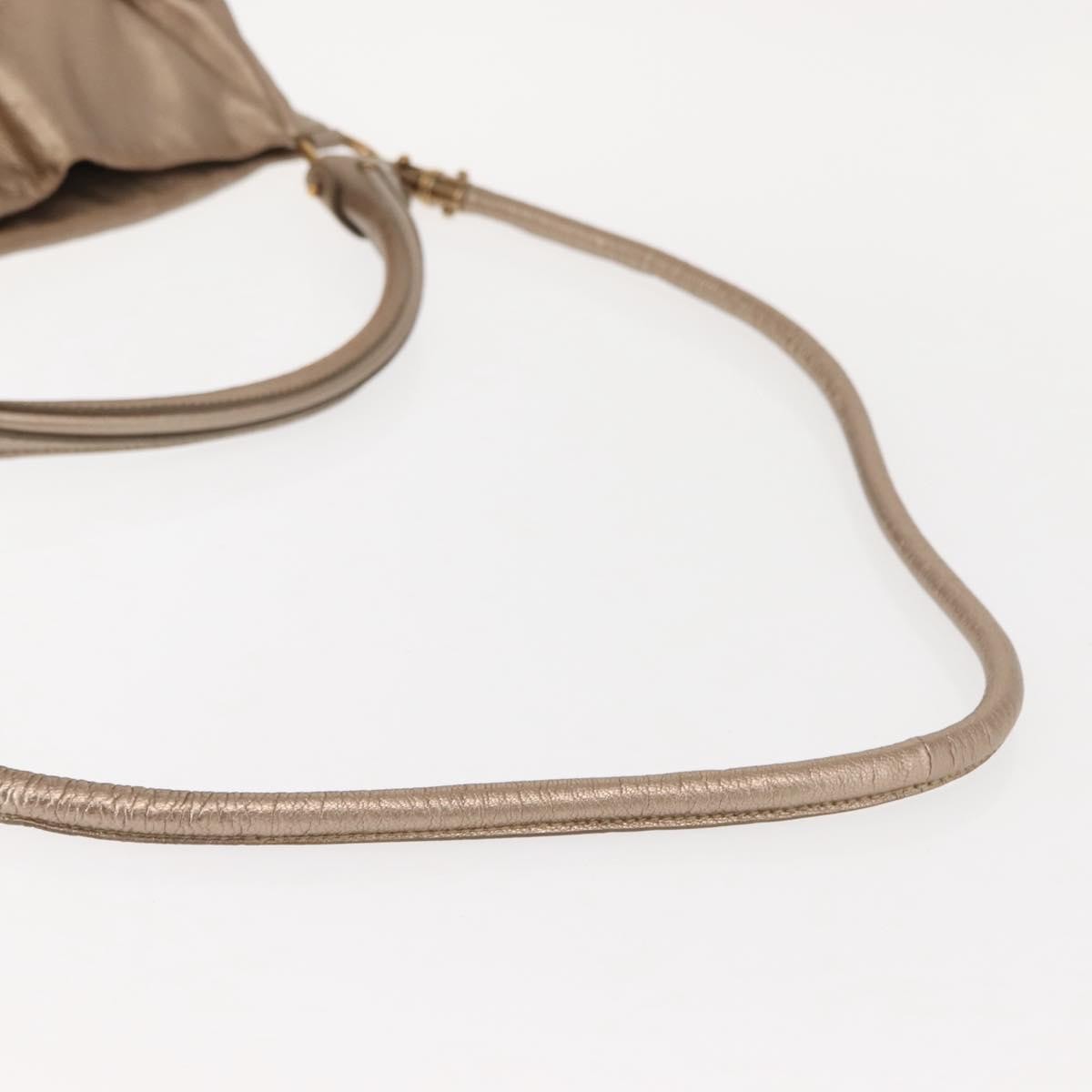 Salvatore Ferragamo Miss Vara Hobo Leather, GOLD, LEATHER, Handbag