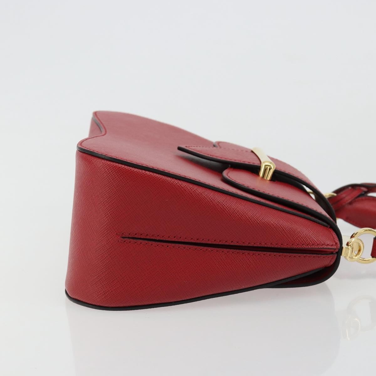 Prada Sidonie Top Handle Bag Saffiano Leather, Red, Leather, Handbag