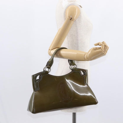 cartier Marcello Handbag Patent leather, KHAKI, PATENT_LEATHER, Handbag