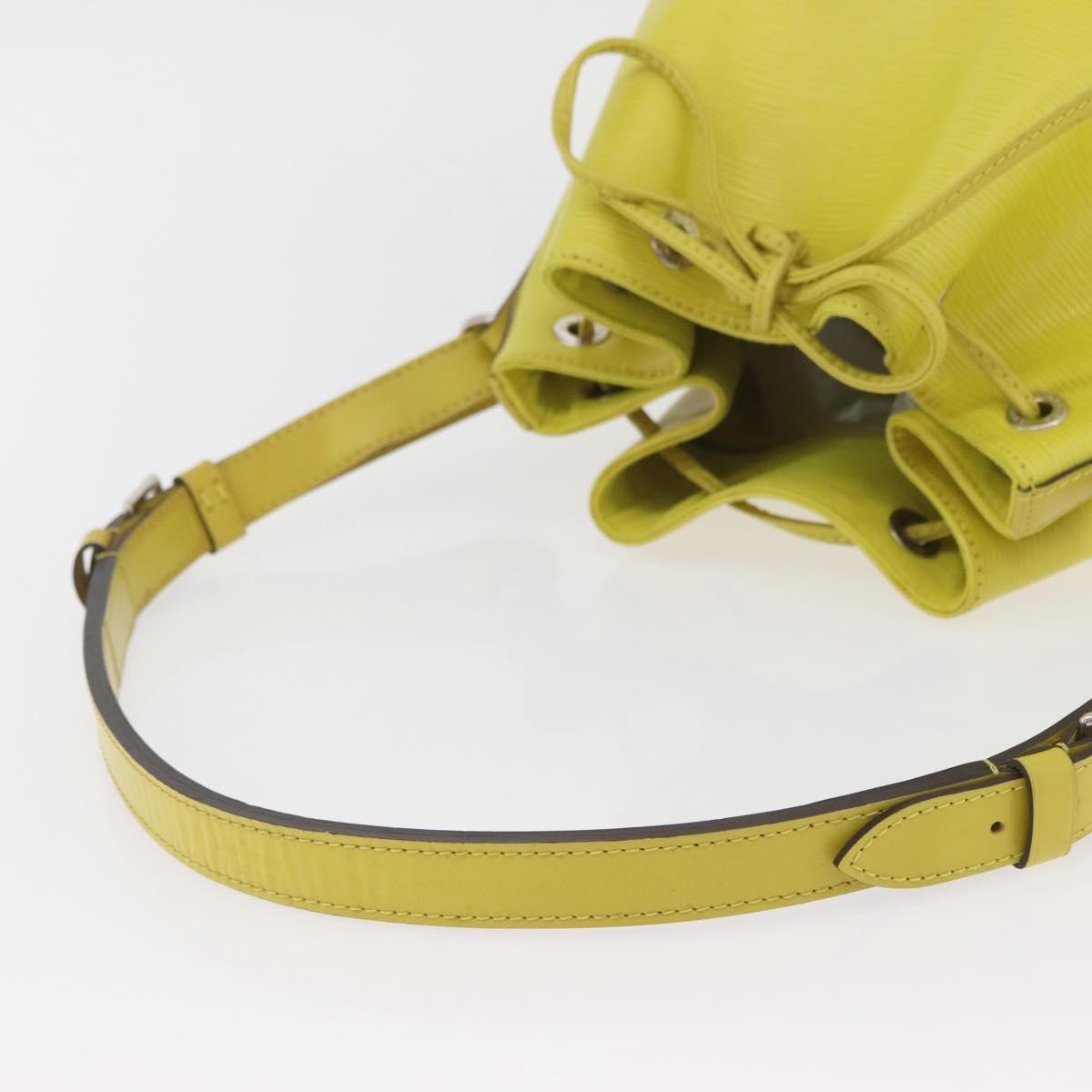 Louis Vuitton Petit Noe Handbag Epi Leather, Green, Leather, Handbag