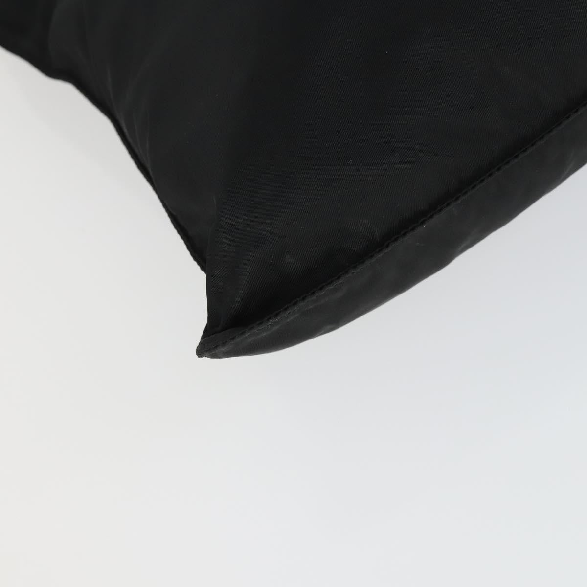 Prada Zip Top Messenger Bag Tessuto, BLACK, NYLON, Shoulder bag