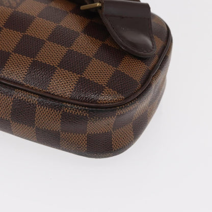 Louis Vuitton Pochette Gange Damier, Brown, Canvas, Clutch
