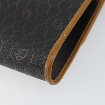 Christian Dior Vintage Honeycomb chain Canvas, BLACK, CANVAS, Shoulder bag