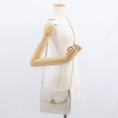 Celine Vintage Shoulder Bag Leather, ECRU, LEATHER, Shoulder bag